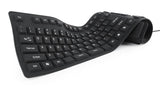 Klaviatūra Flexible Silicone Waterproof USB+OTG Keyboard - Black