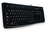 Logitech K120 Corded USB Keyboard - Black