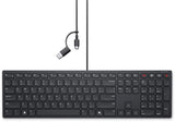 DELL KB525C Wired QWERTY Keyboard - USB-C, Black (English Layout)