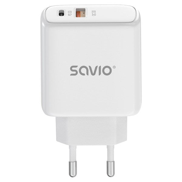 Savio LA-12 Universal AC Fast Mobile Device Charger - White