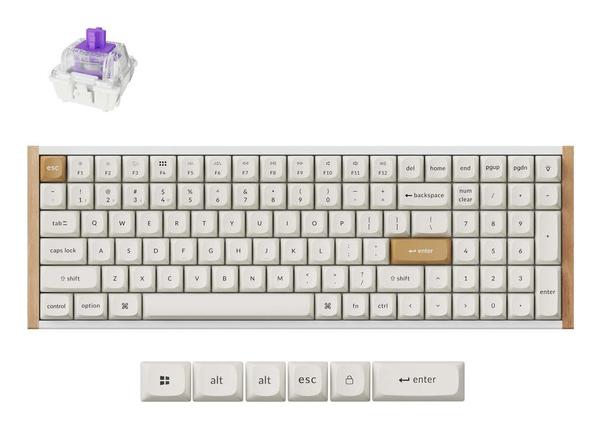 Keychron K4 HE Special Edition Wireless Mechanical Keyboard - White (K4H-Q1)