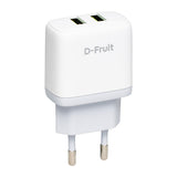 D-Fruit 12W Dual USB-A Wall Charger - DF143