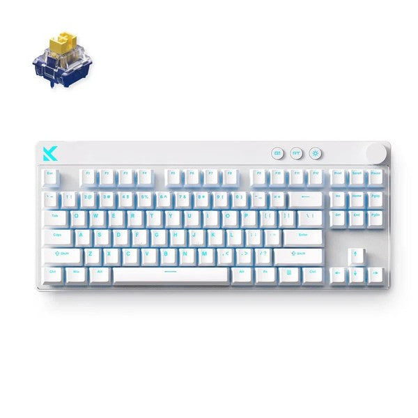 MCHOSE Mix 87 Wired Magnetic Gaming Keyboard - US - Apollo Magnetic Switch - White