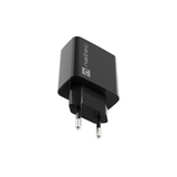 NATEC Ribera 20W USB-A + USB-C Power Delivery Wall Charger - Black