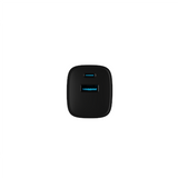 NATEC Ribera GaN 30W USB-A + USB-C PD Charger - Black