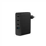 NATEC Ribera GaN 100W PD Charger - 3x USB-C, 1x USB-A - Black