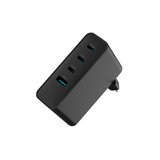 NATEC Ribera GaN 100W PD Charger - 3x USB-C, 1x USB-A - Black