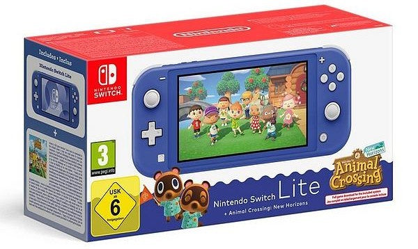 Nintendo Switch Lite Animal Crossing: New Horizons Edition - Blue