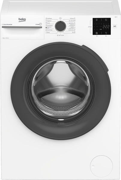 BEKO BM1WFSU39223WA Washing Machine, 9 kg, 1200 RPM, Energy Class B