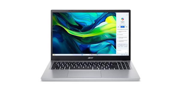 Acer Aspire Go 15 AG15-32P-373M Pure Silver - 15.6", IPS, FHD (1920x1080), Matte - Intel Core 3 N355 - 16GB DDR5 - 512GB SSD - Intel Graphics - Windows 11 Hom...