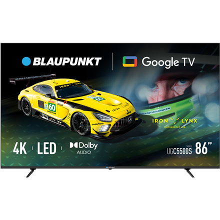 Blaupunkt 86UGC5500S 86" UHD Google Smart LED TV - Black