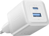 Vention 30W GaN Charger - 1x USB-A, 1x USB-C (White)