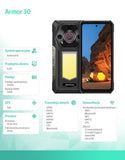 Smartphone Armor 30 4G 12GB/512GB IP69K Black