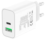 Techly IPW-USB-30WACG Universal AC Fast Charger for Mobile Devices - White