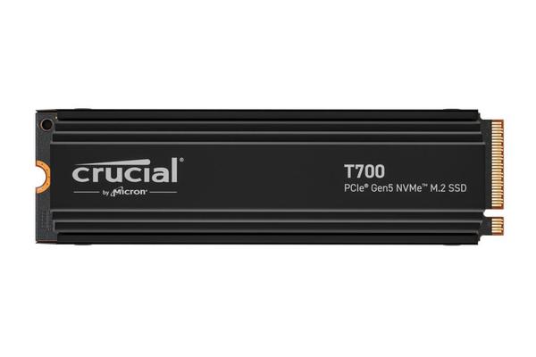 SSD-CRUCIAL-T700-2TB-M.2-PCIe Gen5-NVMe-TLC-Write speed 11800 MBytes/sec-Read speed 12400 MBytes/sec-TBW 1200 TB-CT2000T700SSD5