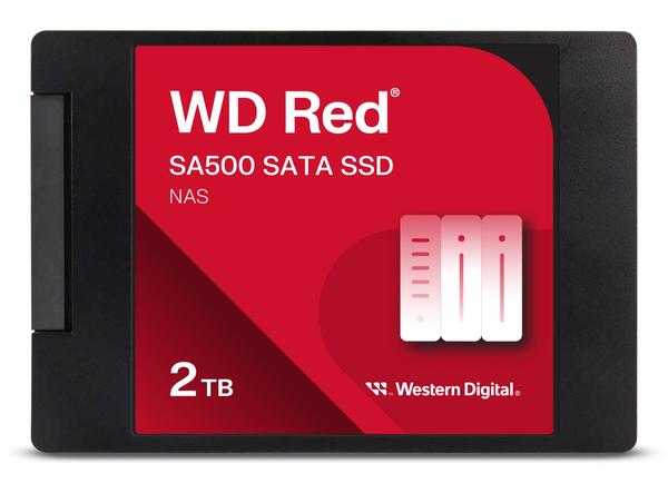 SSD-SANDISK-Red SA500-POWERED BY SANDISK-2000 GB-Serial ATA-Write speed 520 MB/s-Read speed 560 MB/s-2.5"-1300xTBW rating-WDS200T2R0A
