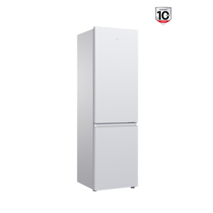 TCL RF260BWE0 Combi Refrigerator - E Energy Class - 182.3cm Height - White