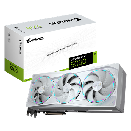 GIGABYTE AORUS GeForce RTX 5090 STEALTH ICE 32GB GDDR7 Graphics Card