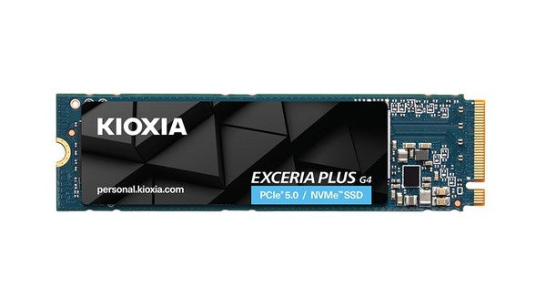 KIOXIA EXCERIA PLUS G4 SSD 2TB NVMe™, PCIe® Gen5 x4 10,000/8,200 MB/s
