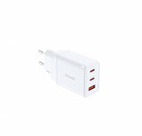 Charger GaN 65W 1x USB, 2x USB-C Quick Charge 4+ Wall Charger - White