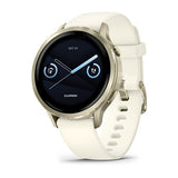 Garmin Venu 4 Smart Watch 41mm Moon Gold with Bone Silicone Band