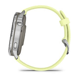 Garmin Venu 4 Smartwatch 45mm Silver with Lemon Silicone Band