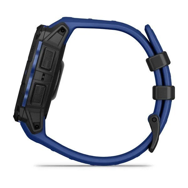 Instinct 3 – 45mm AMOLED GPS Smartwatch with Bolt Blue/Black Silicone Band