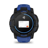 Instinct 3 – 45mm AMOLED GPS Smartwatch with Bolt Blue/Black Silicone Band