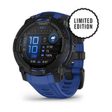 Instinct 3 – 45mm AMOLED GPS Smartwatch with Bolt Blue/Black Silicone Band