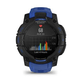 Instinct 3 – 45mm AMOLED GPS Smartwatch with Bolt Blue/Black Silicone Band