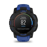 Instinct 3 – 45mm AMOLED GPS Smartwatch with Bolt Blue/Black Silicone Band