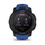 Instinct 3 – 45mm AMOLED GPS Smartwatch with Bolt Blue/Black Silicone Band