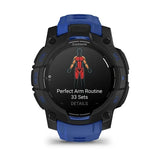 Instinct 3 – 45mm AMOLED GPS Smartwatch with Bolt Blue/Black Silicone Band