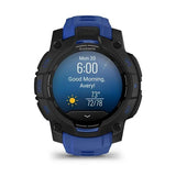 Instinct 3 – 45mm AMOLED GPS Smartwatch with Bolt Blue/Black Silicone Band