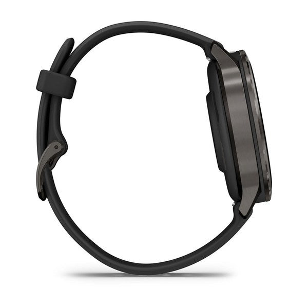 Garmin Venu 4 Smartwatch, 41mm, Slate with Black Silicone Strap