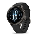 Garmin Venu 4 Smartwatch, 41mm, Slate with Black Silicone Strap