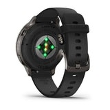 Garmin Venu 4 Smartwatch, 41mm, Slate with Black Silicone Strap