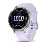 Garmin Venu 4 Smartwatch 45mm Silver with Lemon Silicone Band