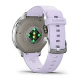 Garmin Venu 4 Smartwatch, 41mm Silver with Purple Silicone Band