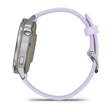 Garmin Venu 4 Smartwatch, 41mm Silver with Purple Silicone Band