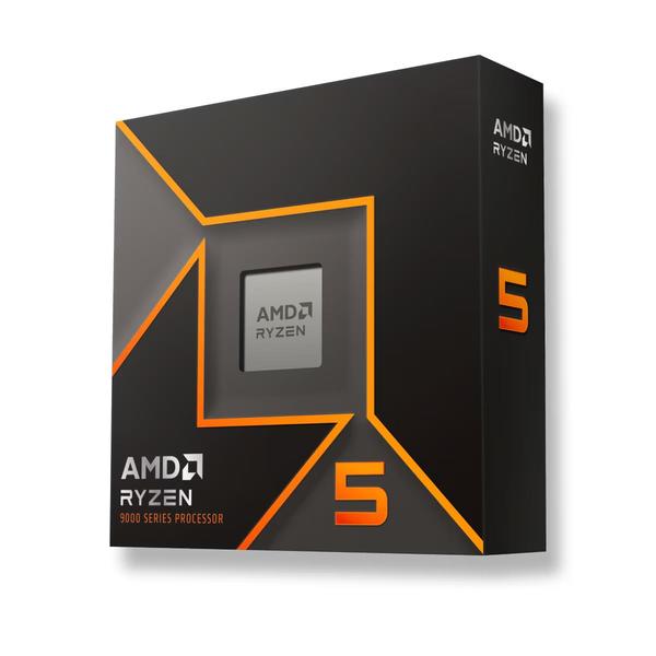CPU-AMD-Desktop-AMD Ryzen 5-R5-9600X-Granite Ridge AM5-3900 MHz-Cores 6-32MB-Socket SAM5-65 Watts-GPU Radeon-BOX-100-100001405WOF