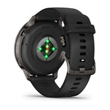 Garmin Venu 4 GPS Smartwatch, 45mm, Slate with Black Silicone Strap