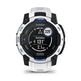 Instinct 3 - 45 mm Solar Whitestone and bolt blue silicone band