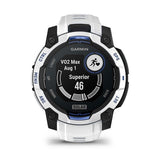 Instinct 3 - 45 mm Solar Whitestone and bolt blue silicone band