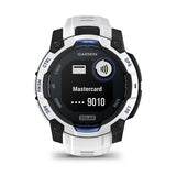 Instinct 3 - 45 mm Solar Whitestone and bolt blue silicone band