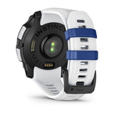 Instinct 3 - 45 mm Solar Whitestone and bolt blue silicone band