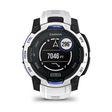 Instinct 3 - 45 mm Solar Whitestone and bolt blue silicone band