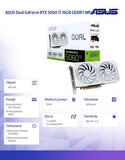 Graphics Card-ASUS-NVIDIA-GeForce RTX 5060 Ti-16 GB-GDDR7-128 bit-PCI Express 5.0-Active-DUAL-RTX5060TI-O16G-WHITE