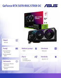 Graphics Card GeForce RTX 5070 ROG STRIX OC 12GB GDDR7 192bit