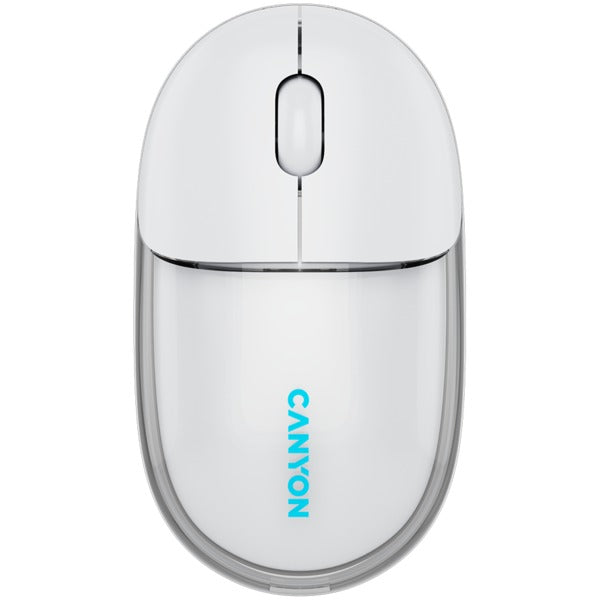 CANYON OnClick 24 BT/Wireless Mouse - Transparent/White